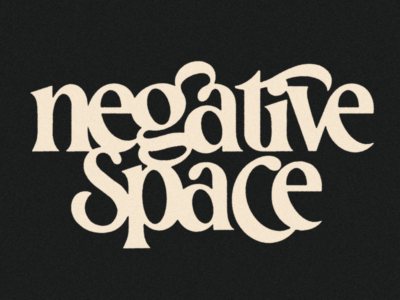 Negative space or white space in minimalistic design