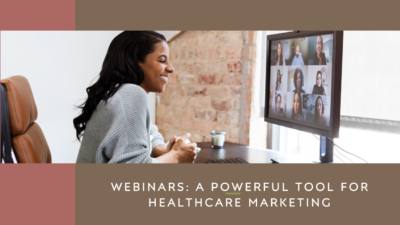 How are webinars an excellent tool for healthcare marketing?